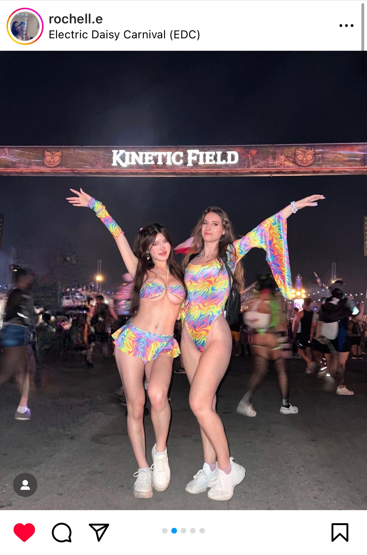 Rainbow sherbet velvet bellsleeves one piece