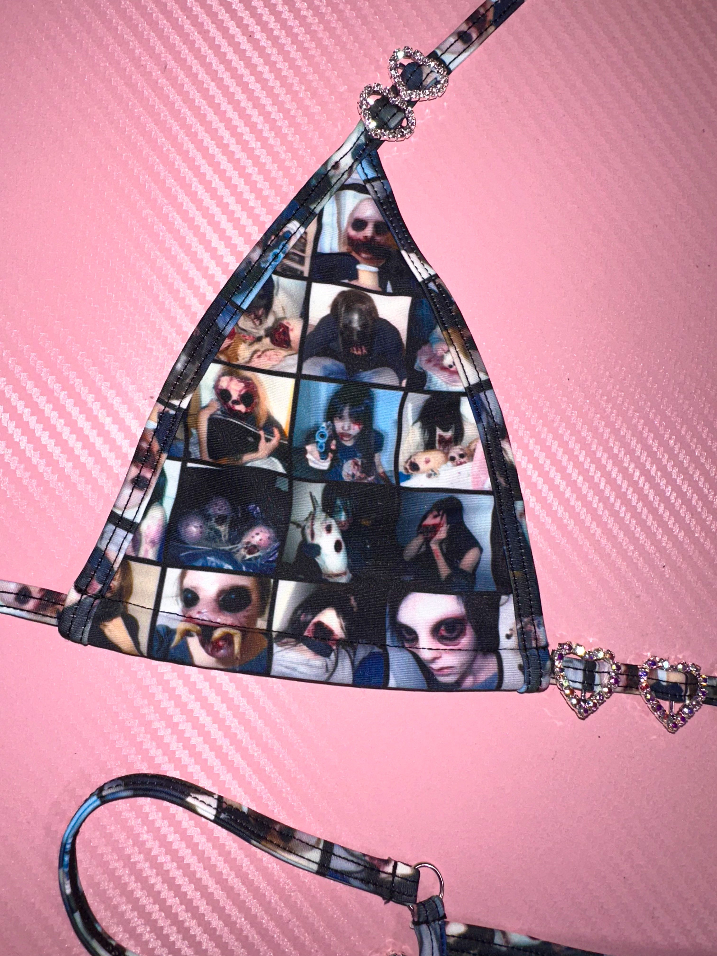 Brain rot bikini low rise short set