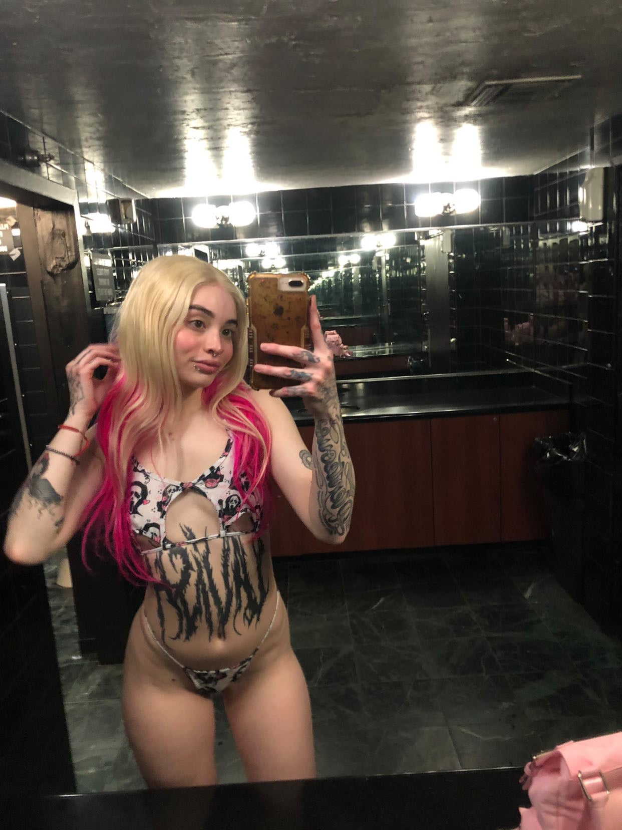 Scream for me skirt set - Bikinis, Monokinis, skirt sets, and apparel inspired by strippers - Bubblegum The Brand