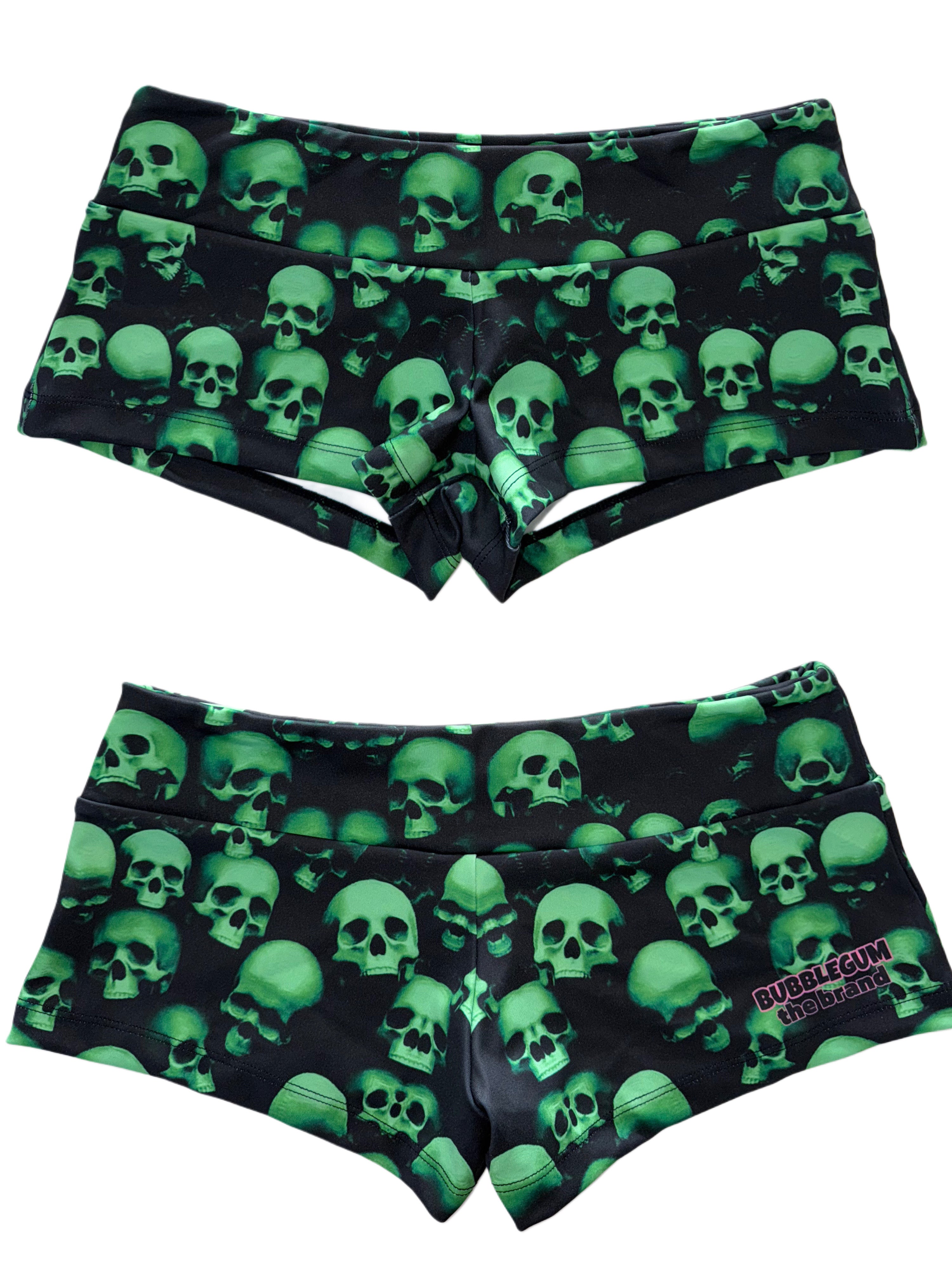 Slime skulls micro shorts hotpants streetwear