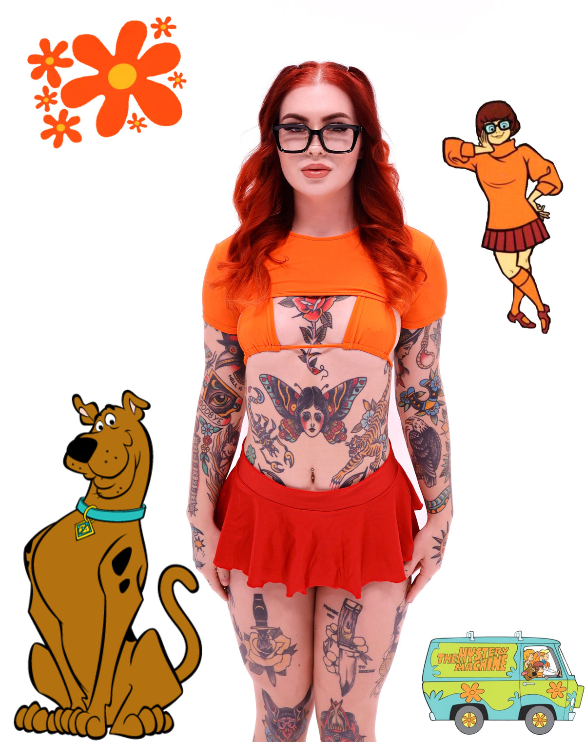 Velma skirt set Halloween costume