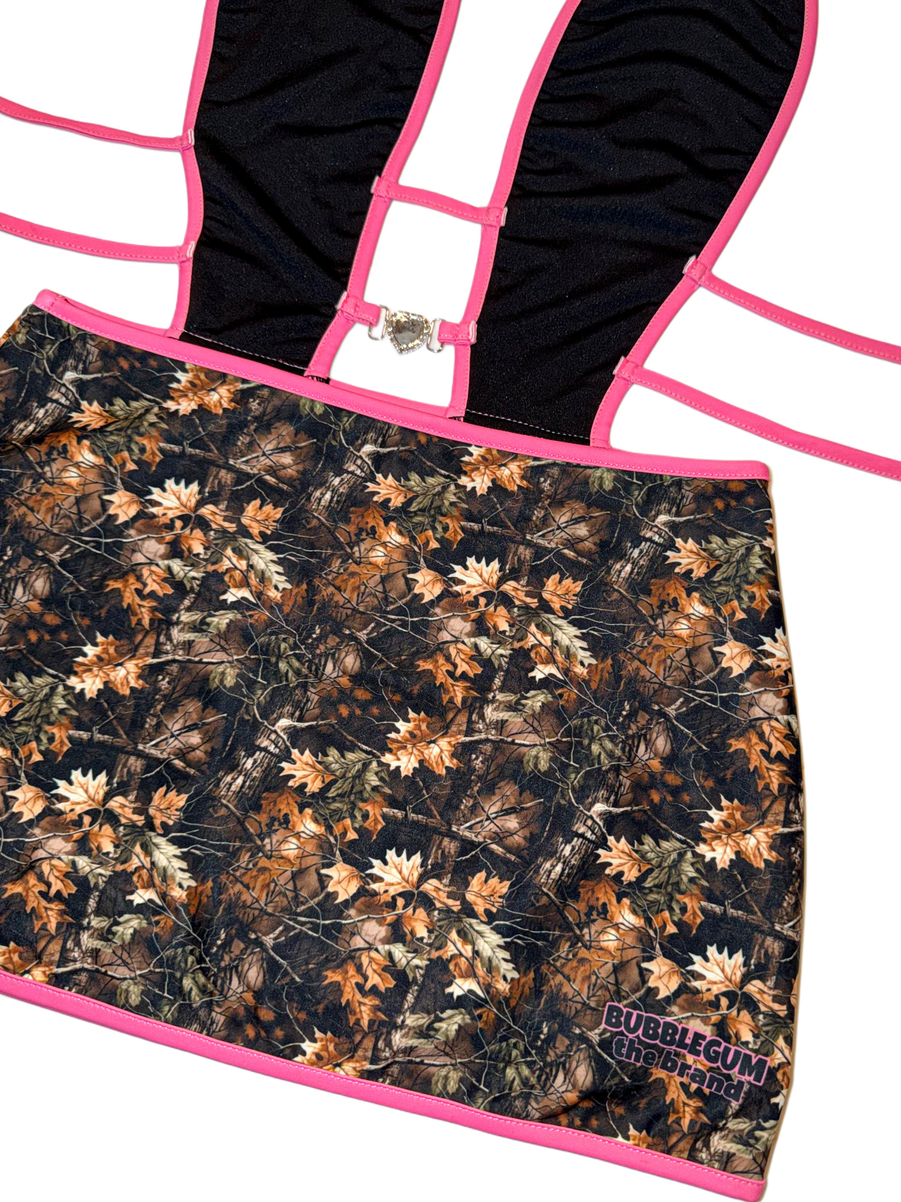 Princess tree camo minidress