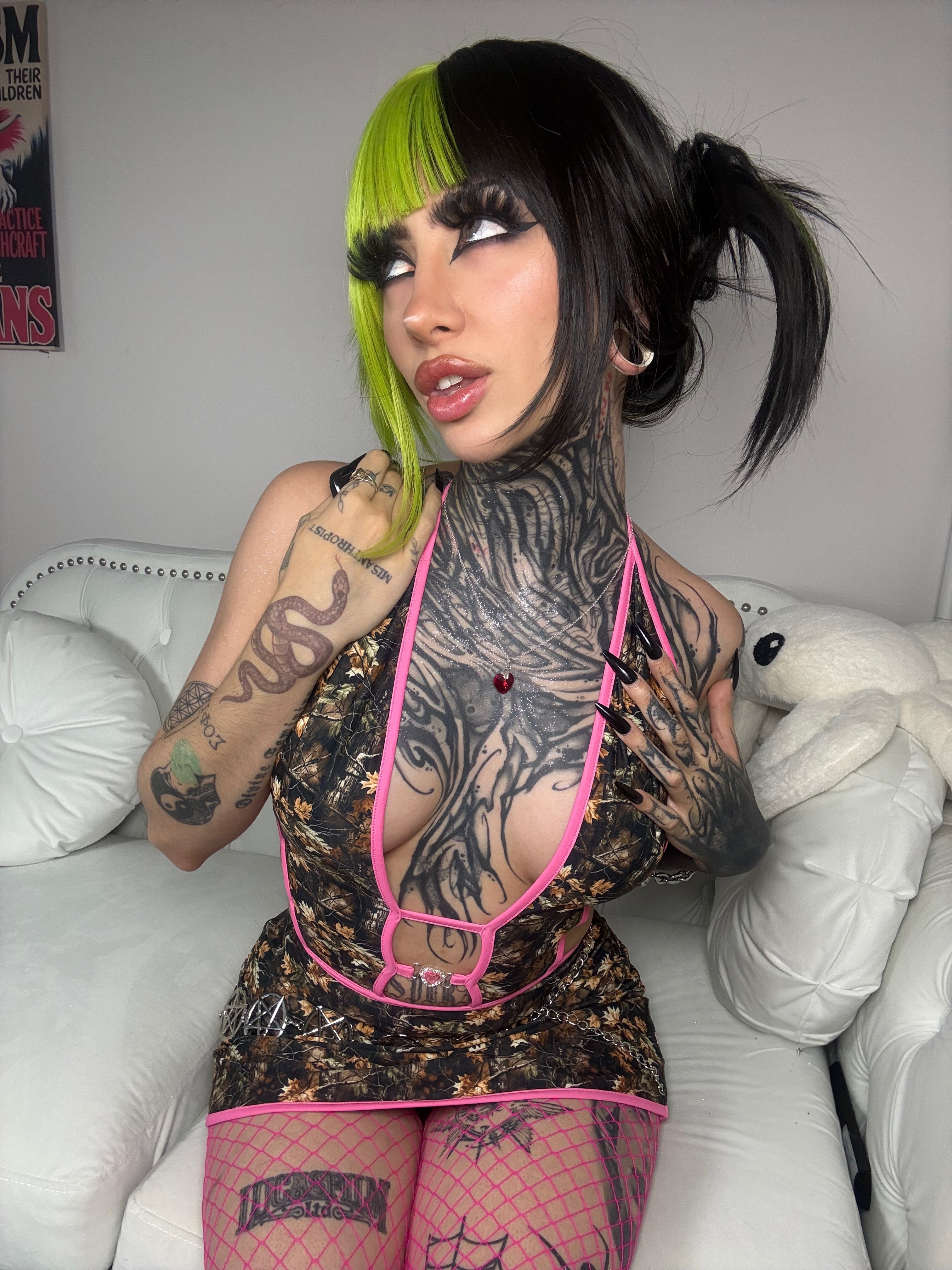 Princess tree camo minidress