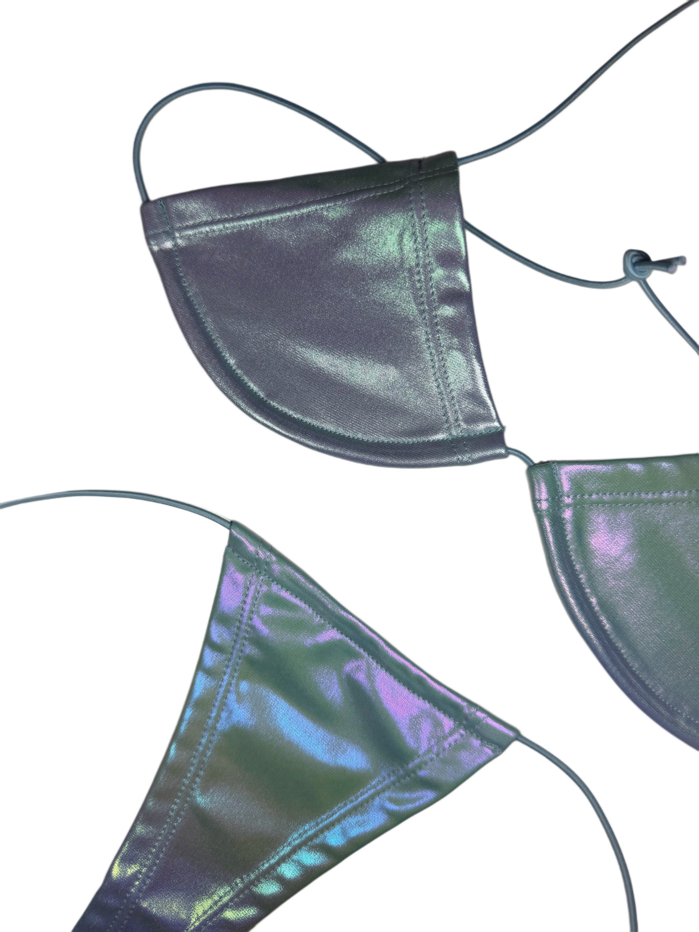 Hologram string microkinis