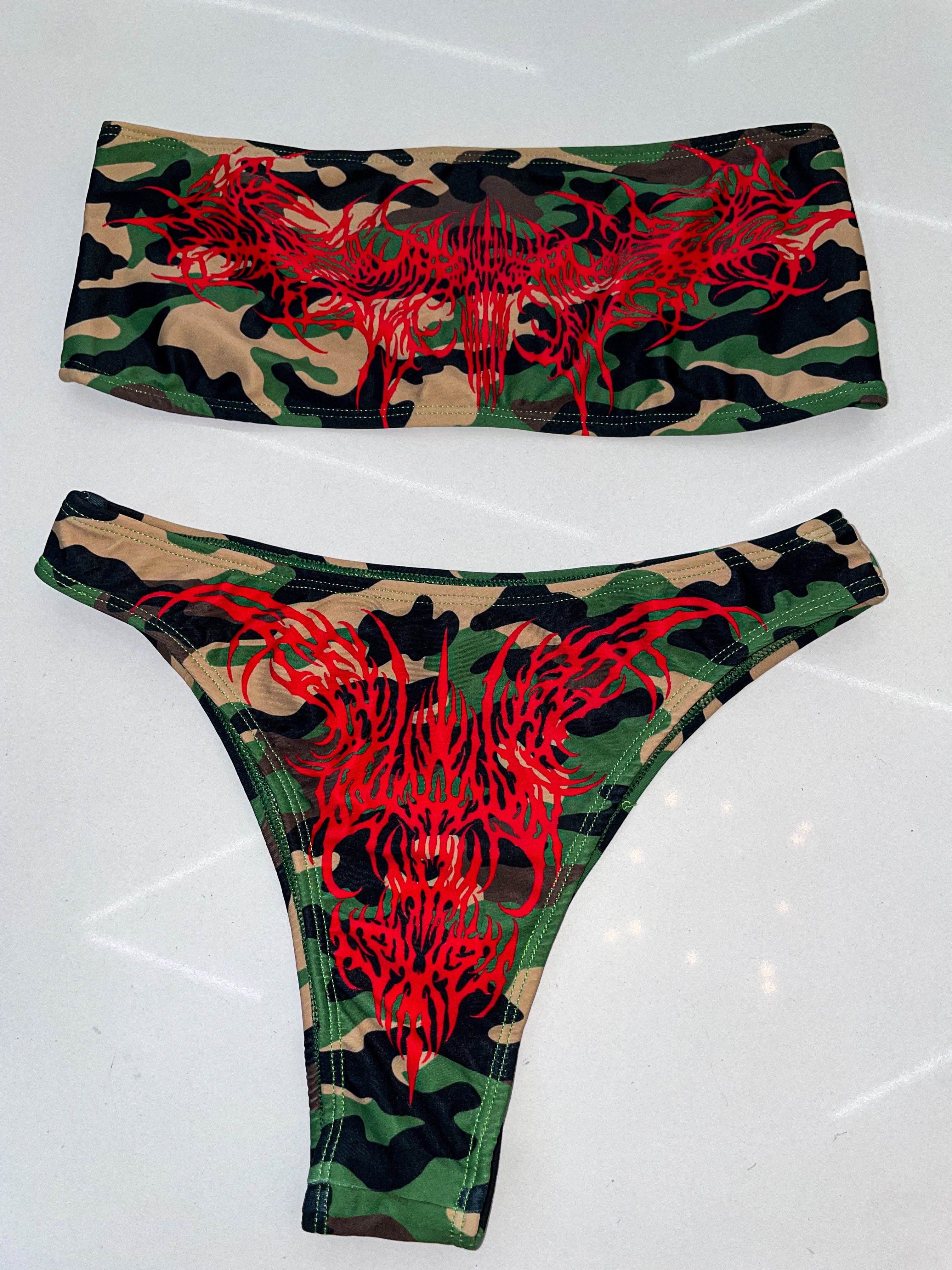 Neo tribal camo bikini