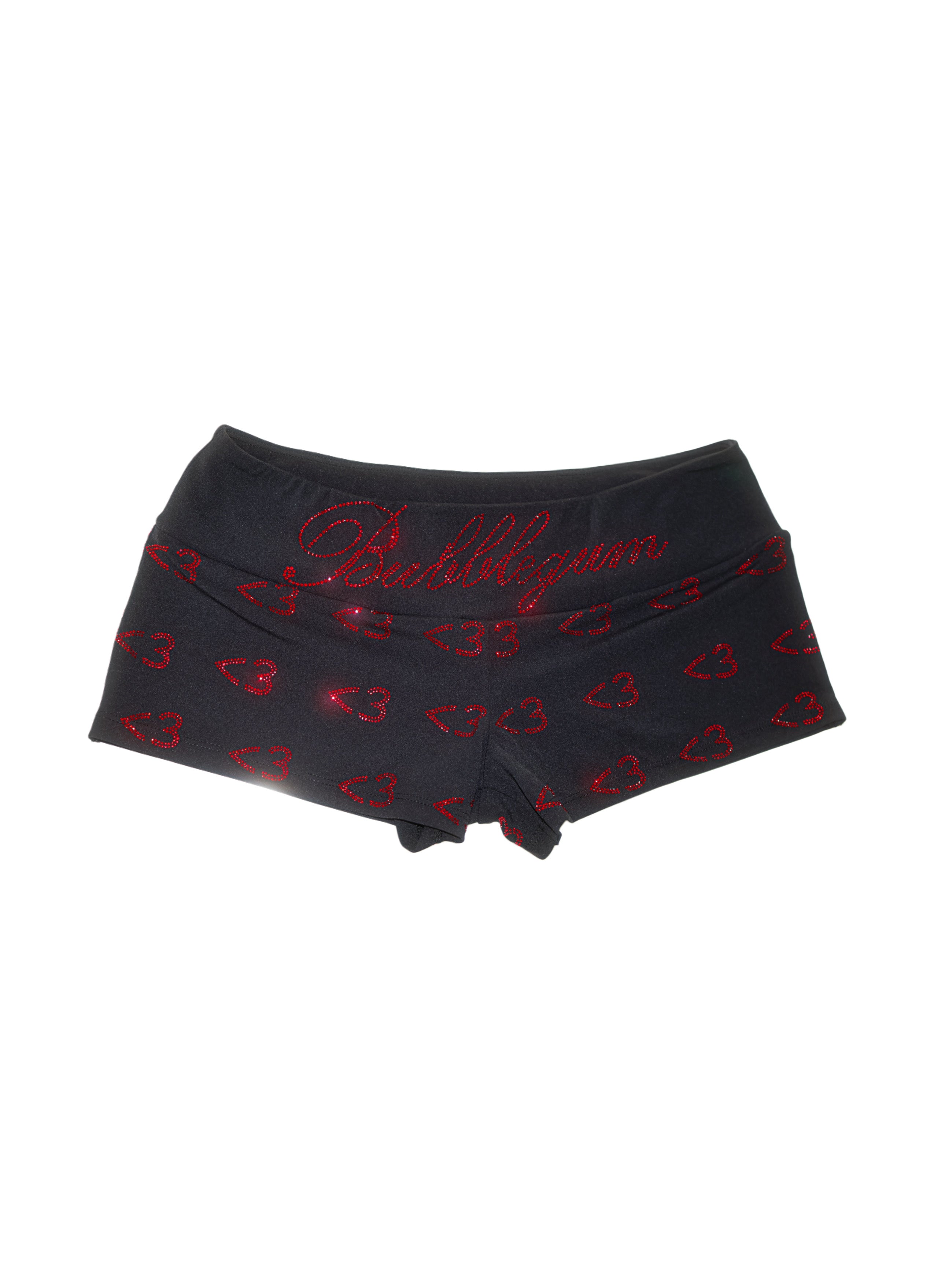Unloved rhinestone micro shorts
