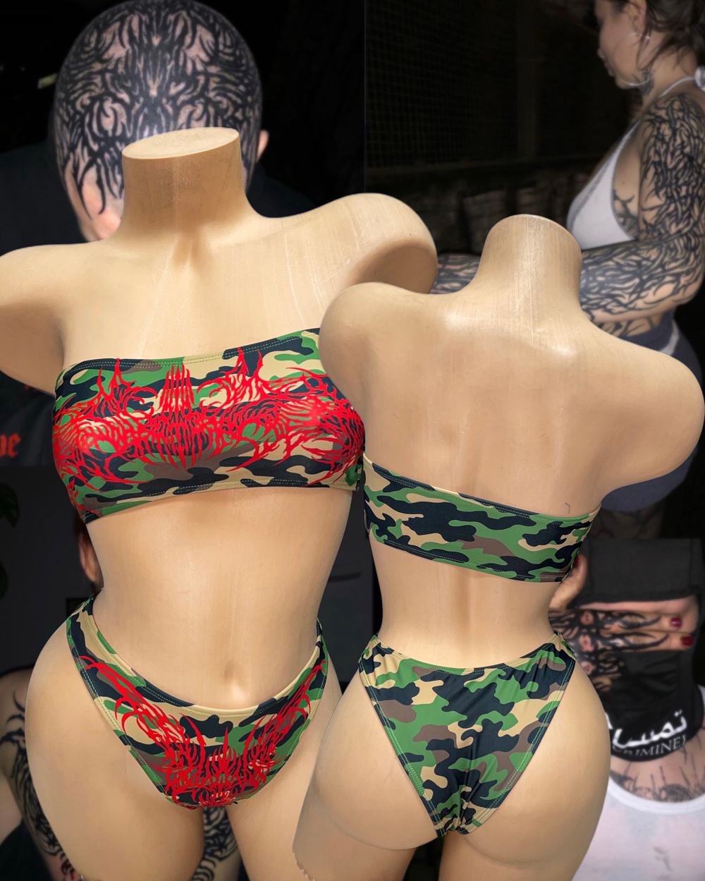 Neo tribal camo bikini