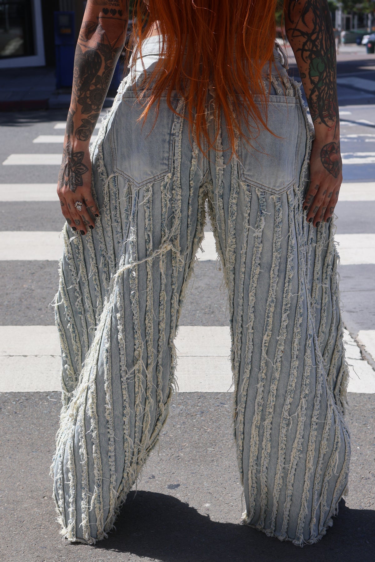 Tear you apart baggy distressed denim jeans
