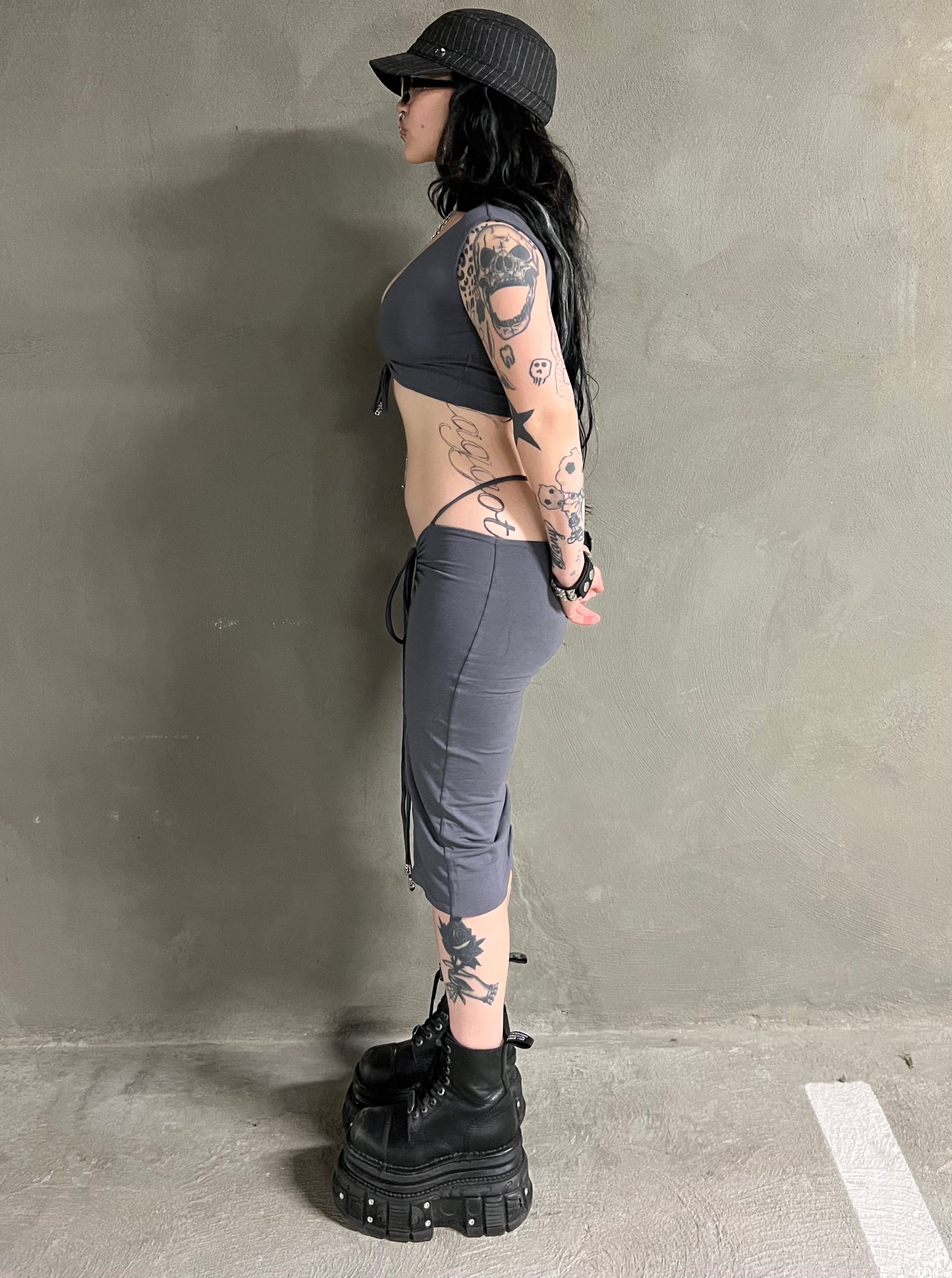 Omen streetwear skirt set