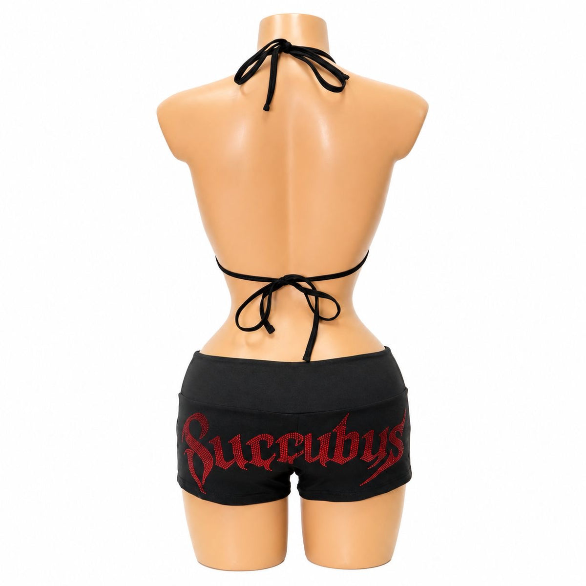 Succubus rhinestone short set