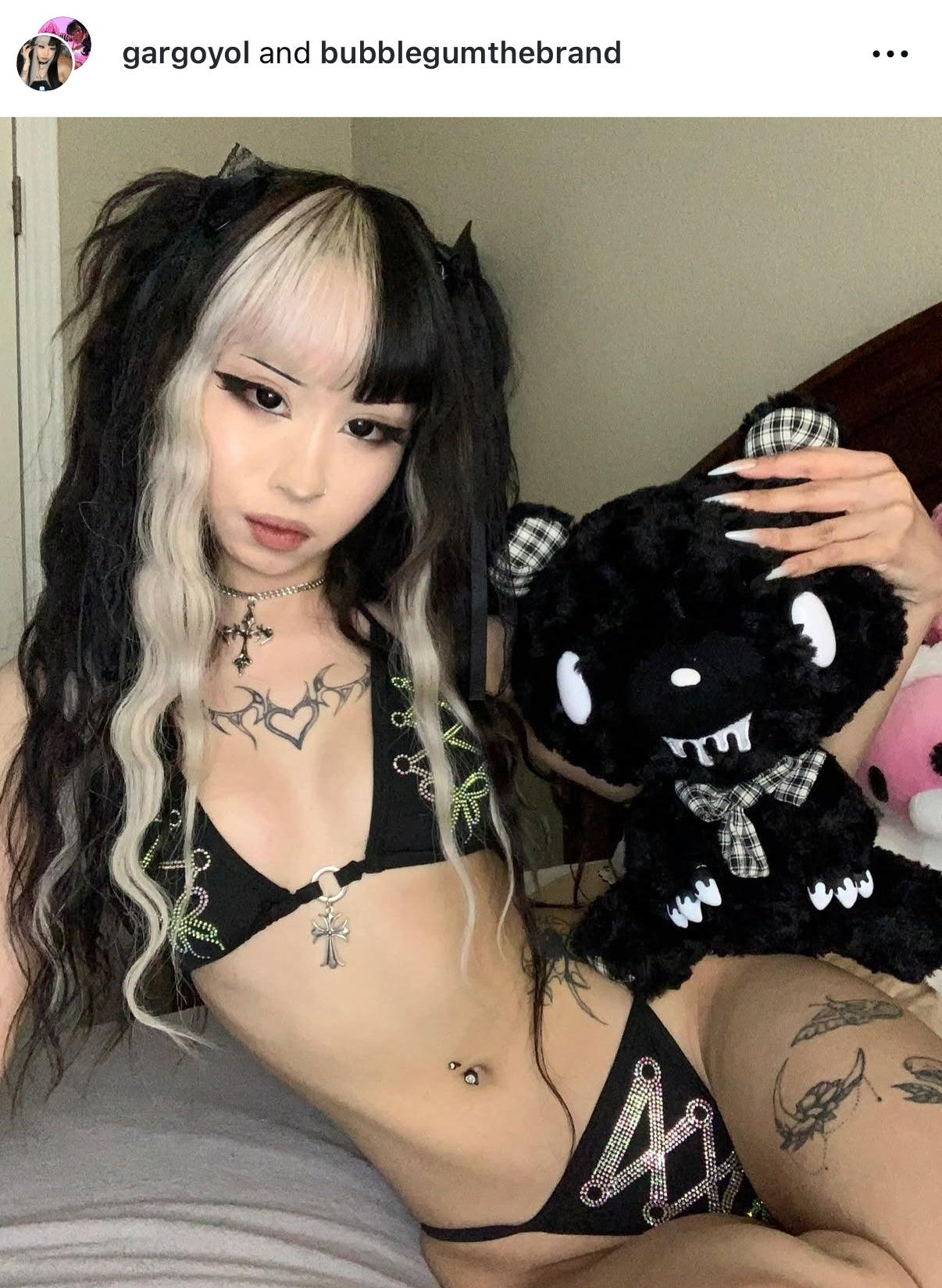 Rhinestone corset bikini