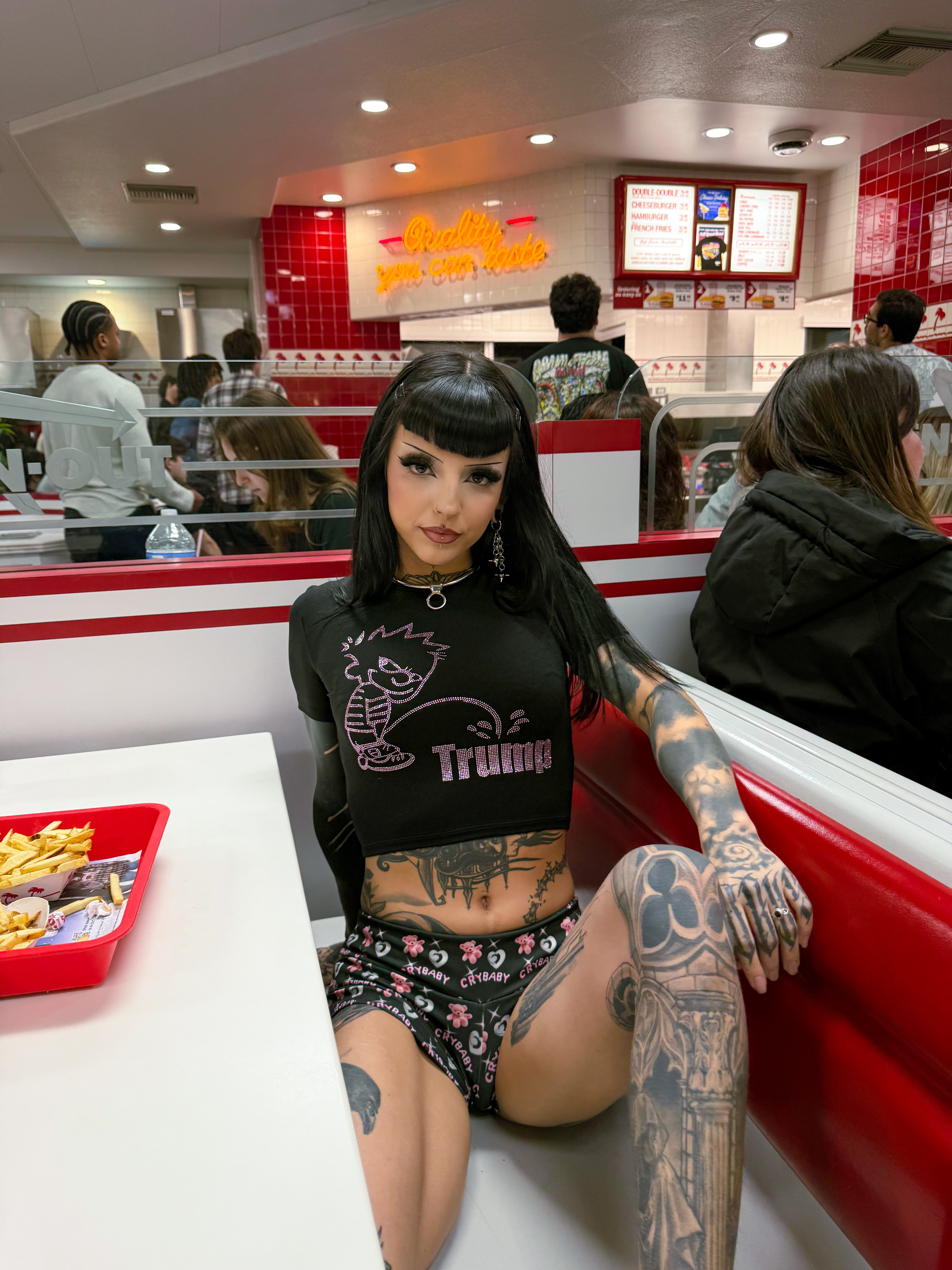 Crybaby micro shorts hotpants streetwear