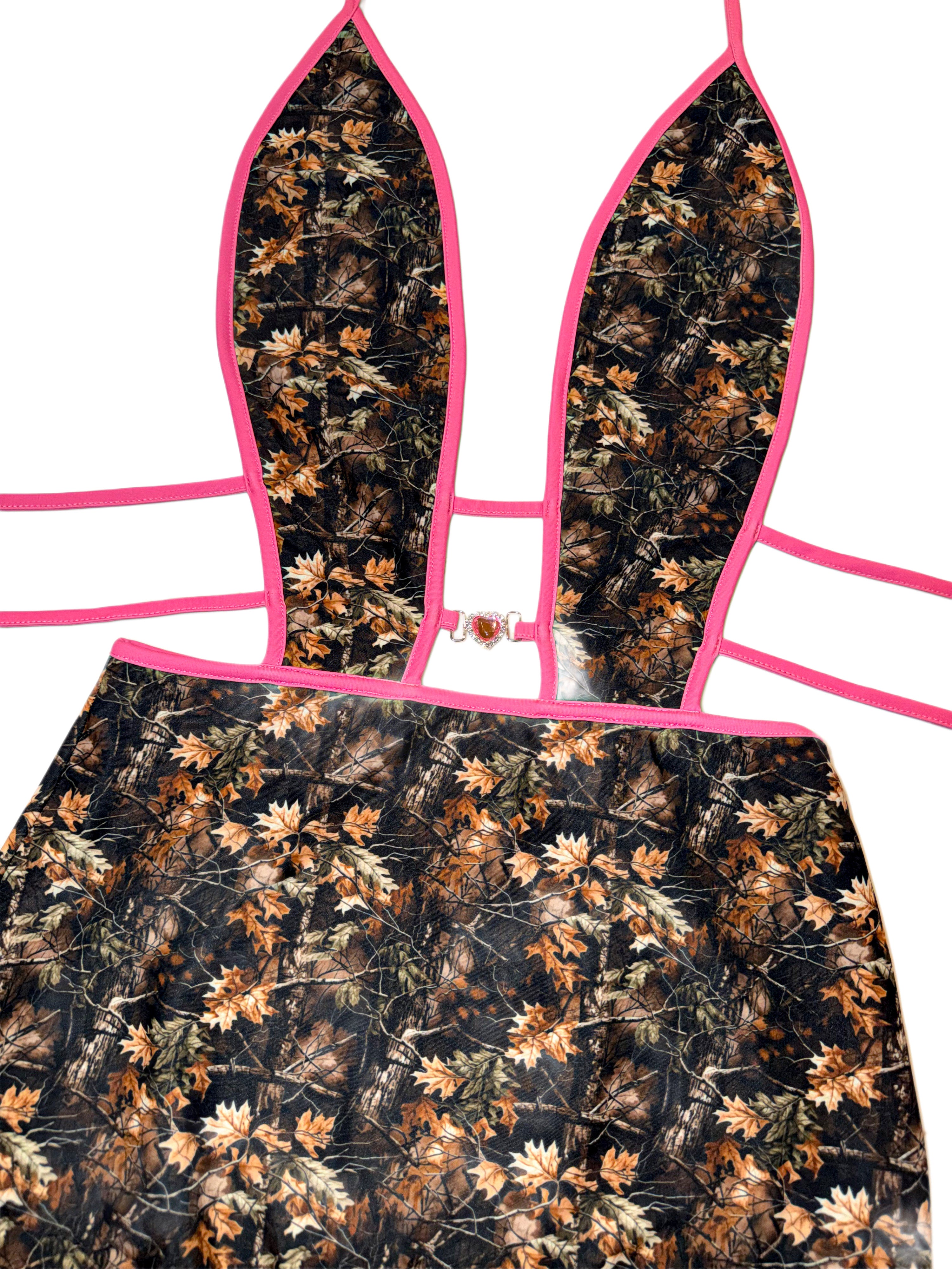 Princess tree camo minidress