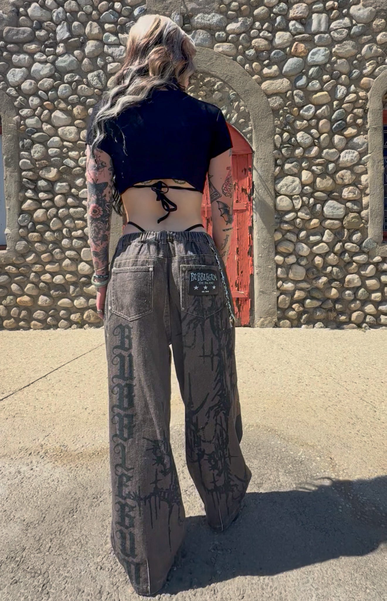 Martyr baggy denim pants jeans