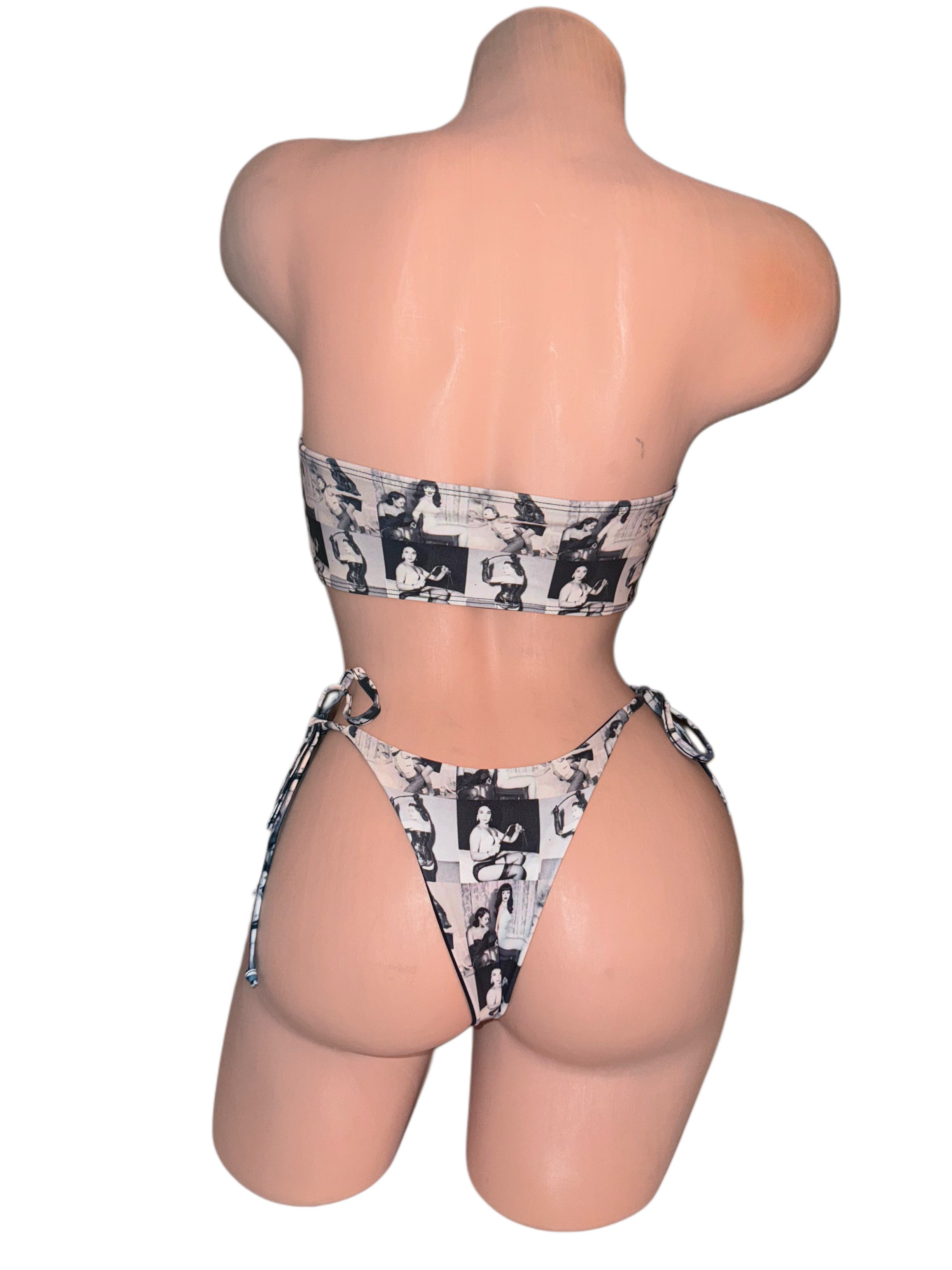 Vintage dominatrix bikini
