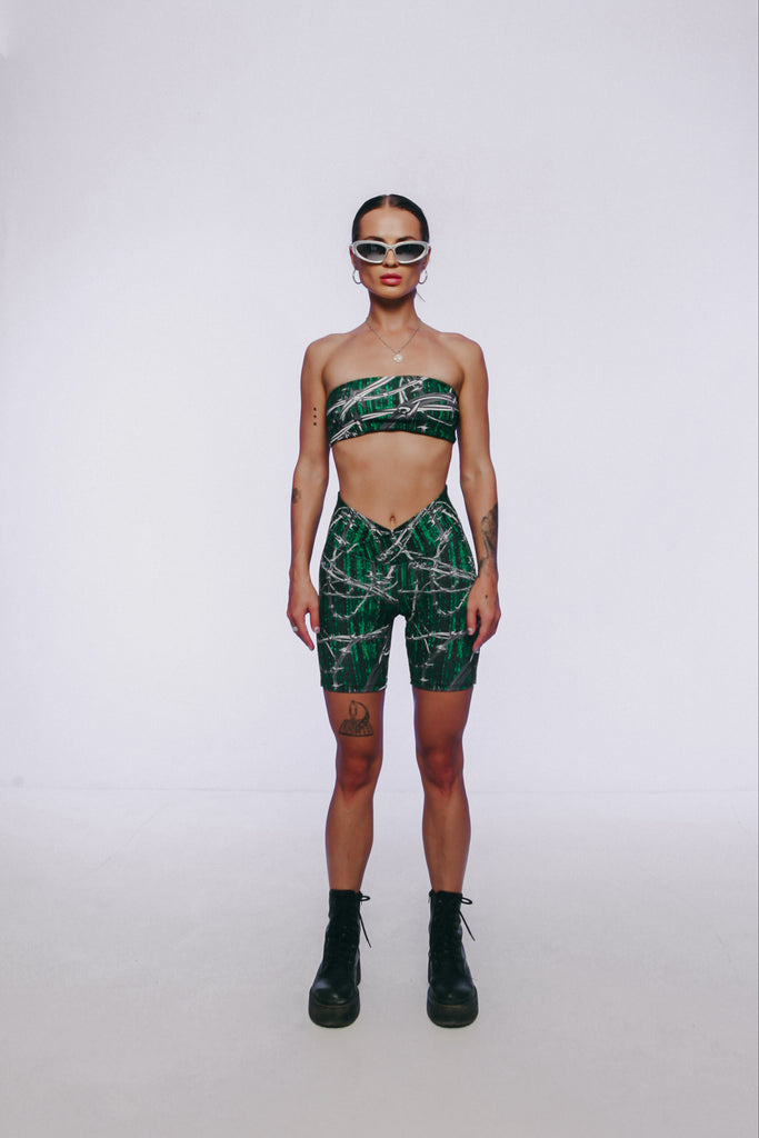 Cyber wire shorts set