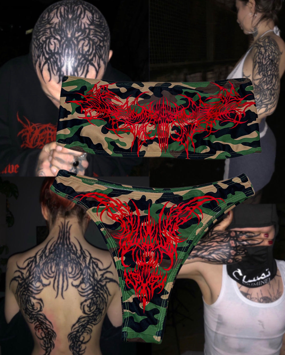 Neo tribal camo bikini