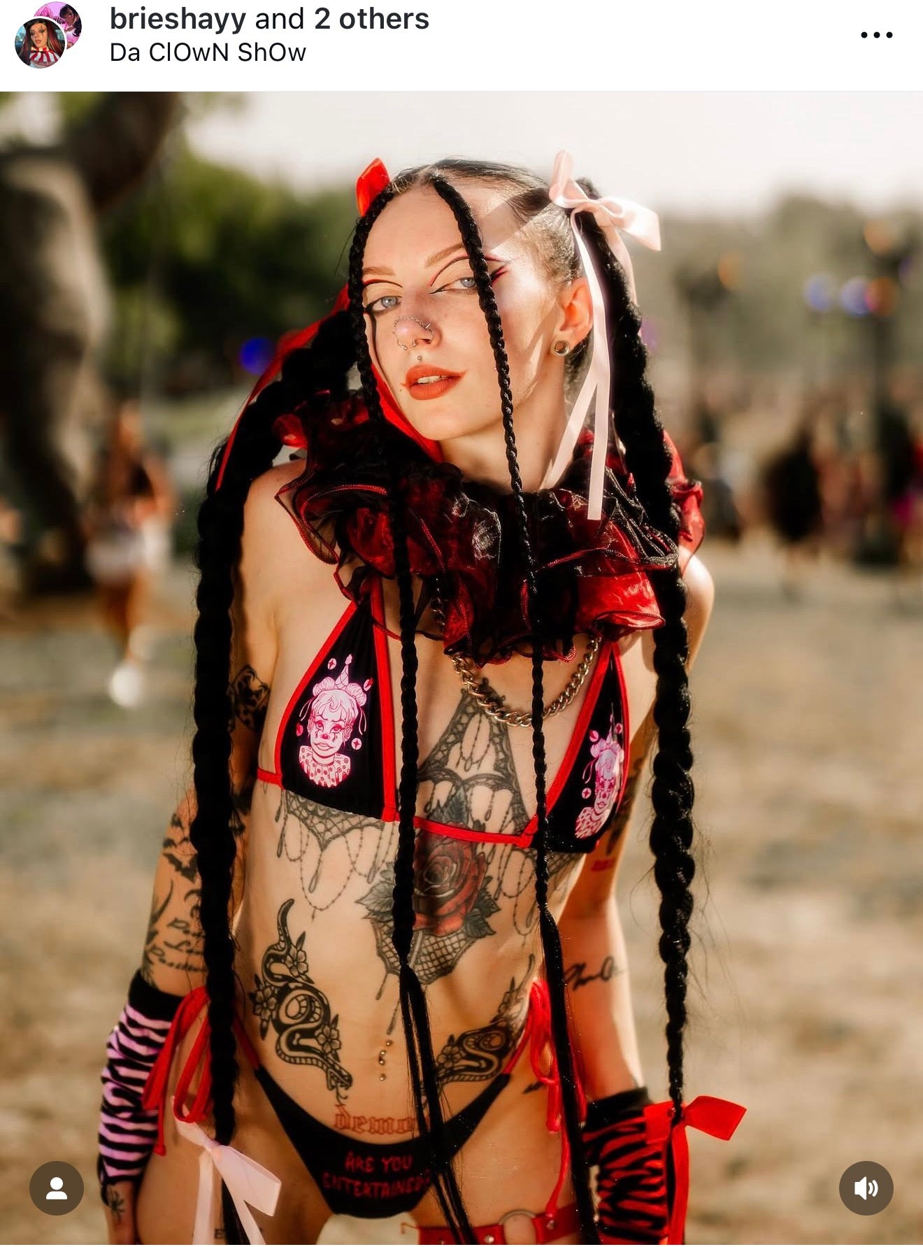 Are You Entertained? Sad Clown bikini