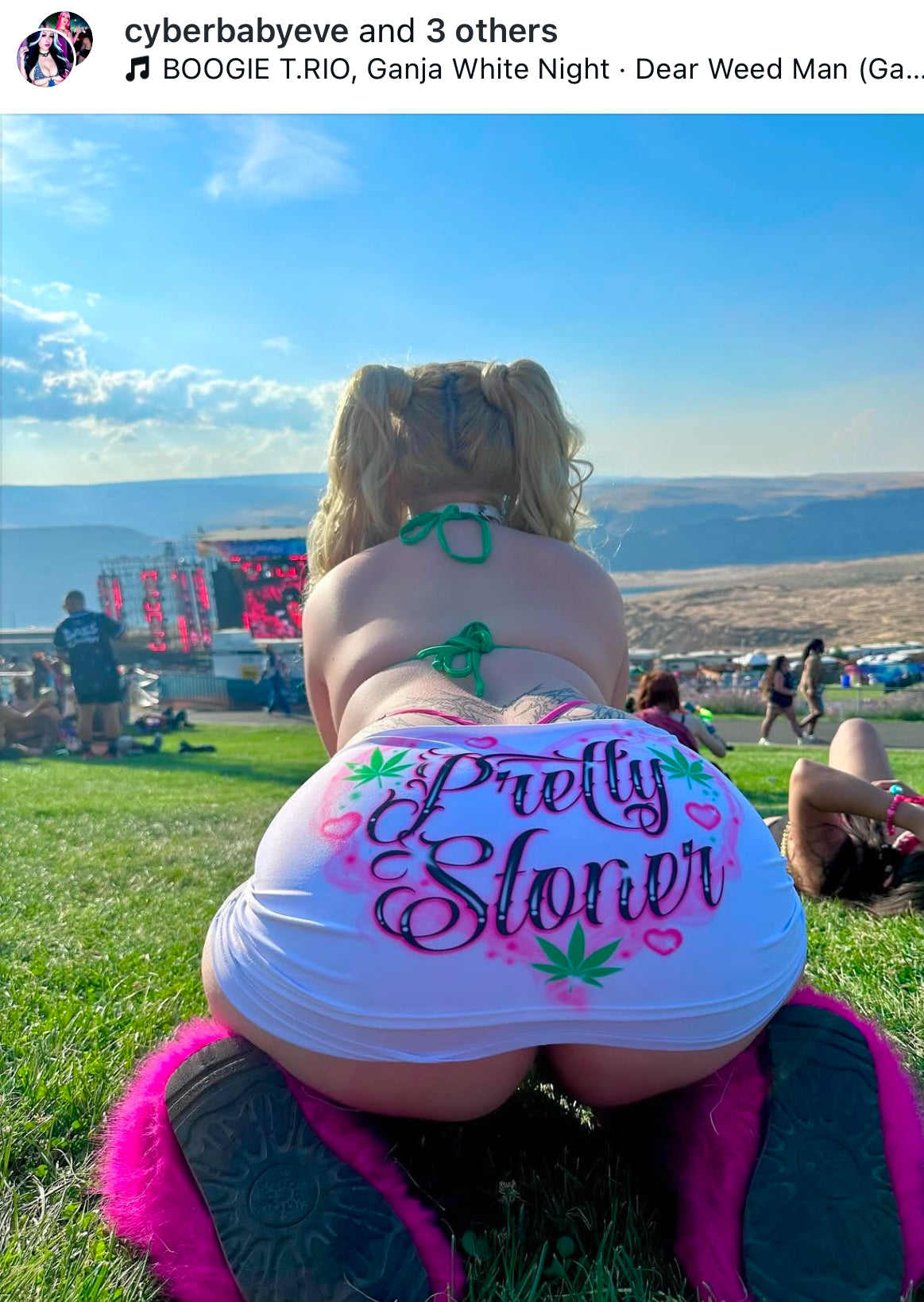 Pretty stoner sparkle miniskirt bikini set