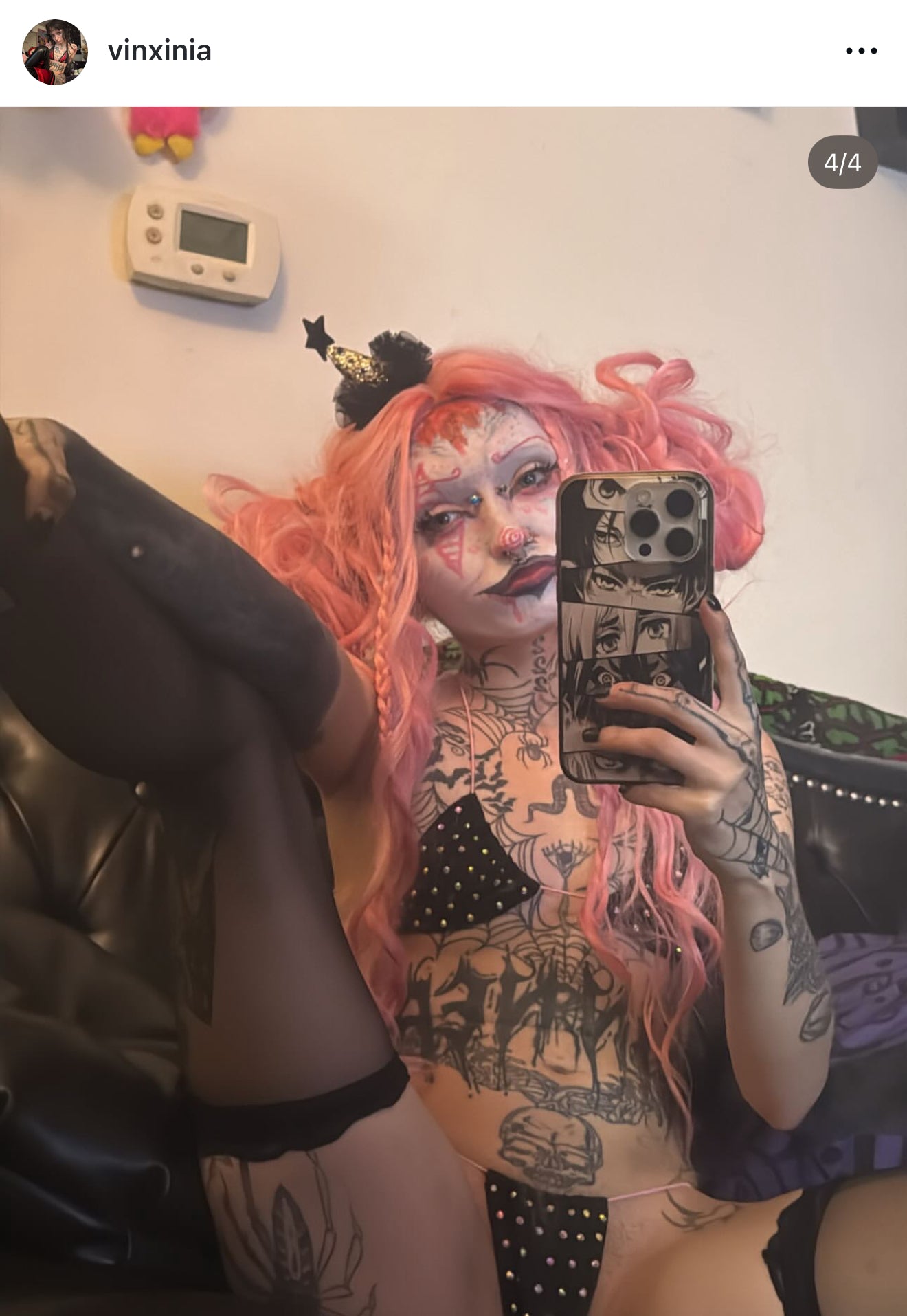 Black rhinestone string microkini