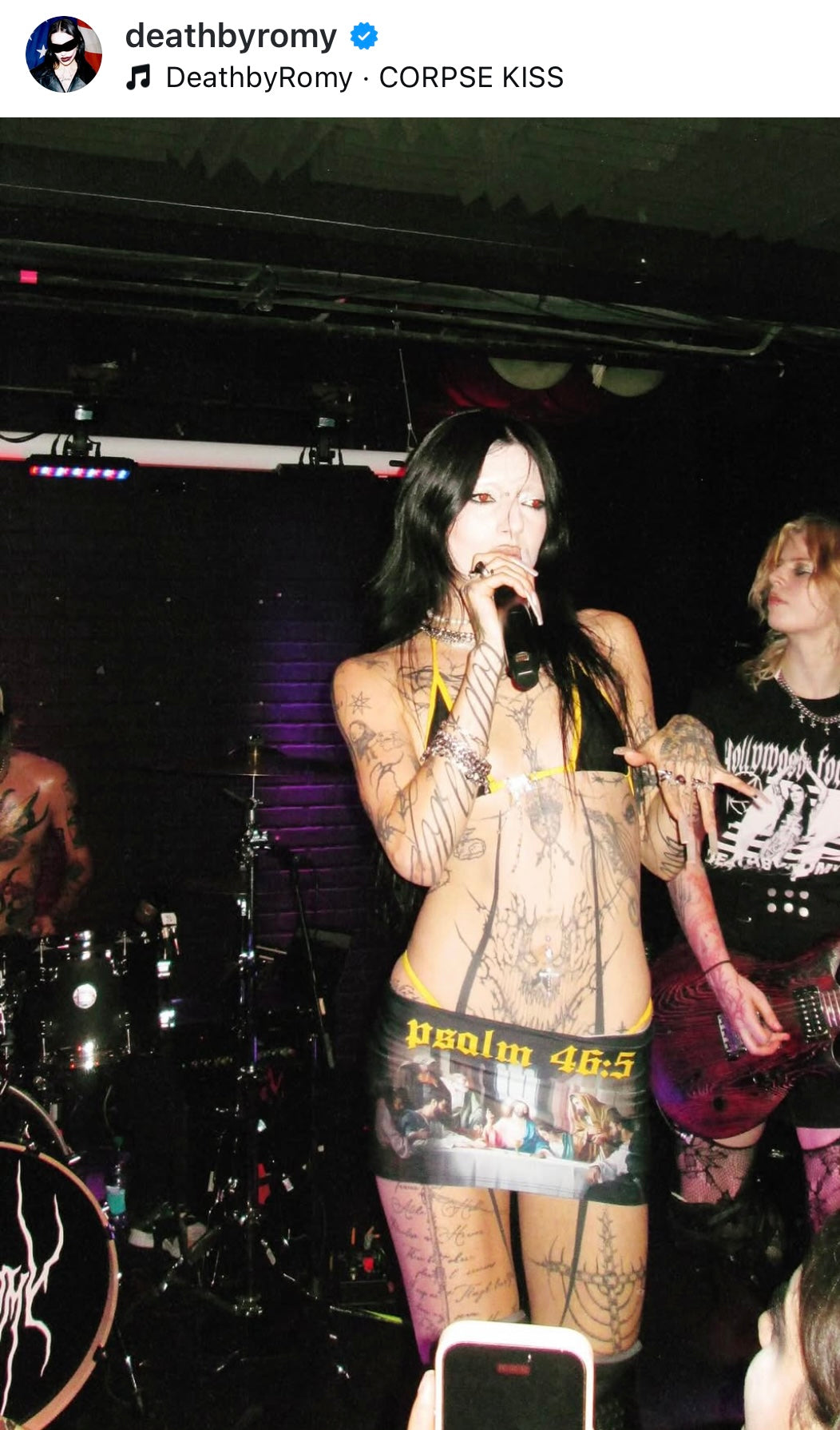 Psalm 46:5 sparkle miniskirt bikini set blessed