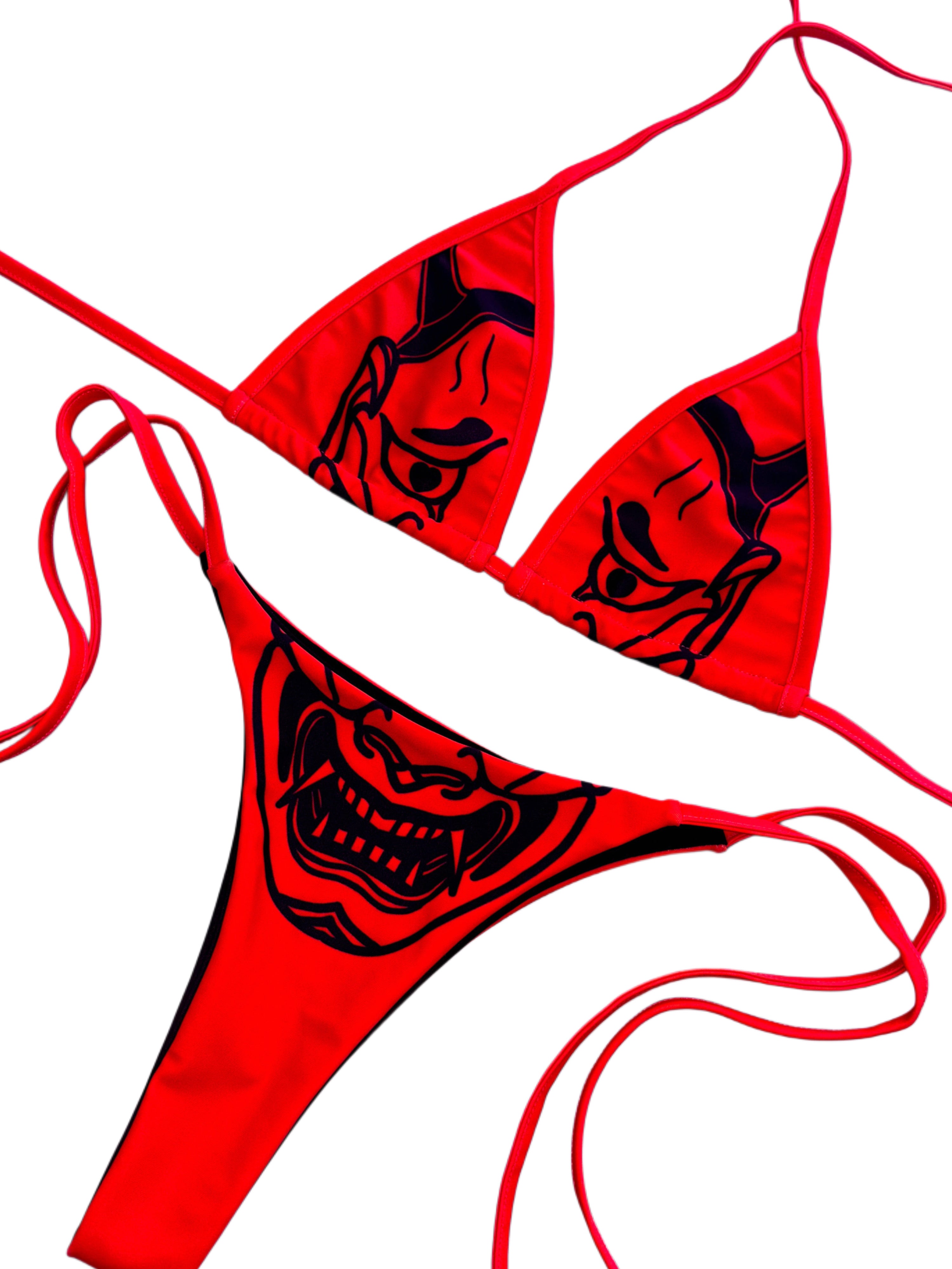 Hannya mask bikini