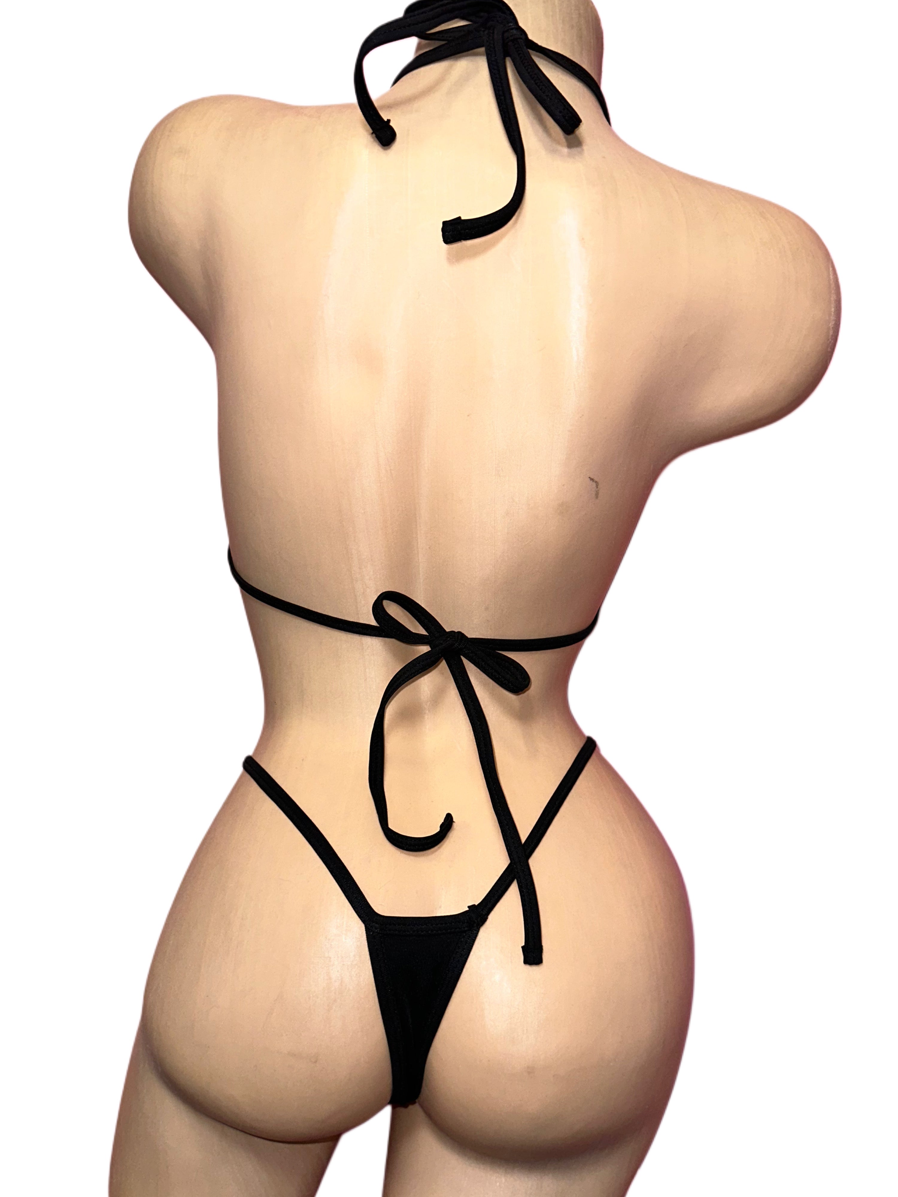 Anarchy rhinestone bikini