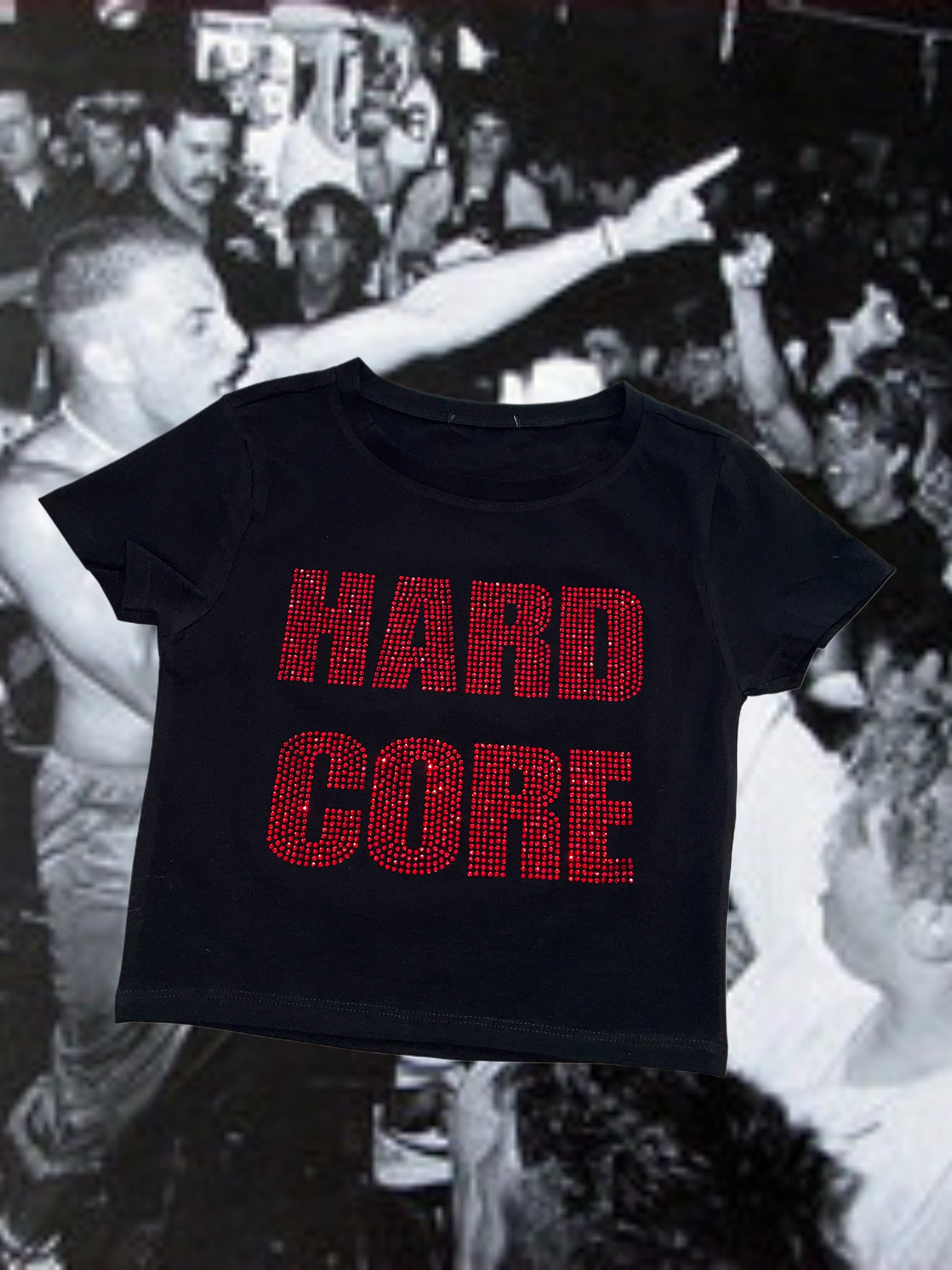 HardCore rhinestone crop top