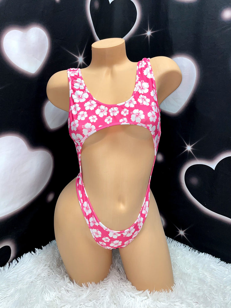 Lei me down peekaboo one piece - Bikinis, Monokinis, skirt sets, and apparel inspired by strippers - Bubblegum The Brand